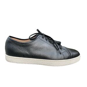 John Lobb Levah Grain Leather Sneakers Men’s 8.5 E Black